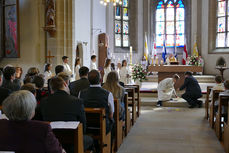 Feier der 1. Heiligen Kommunion in Sankt Crescentius (Foto: Karl-Franz Thiede)